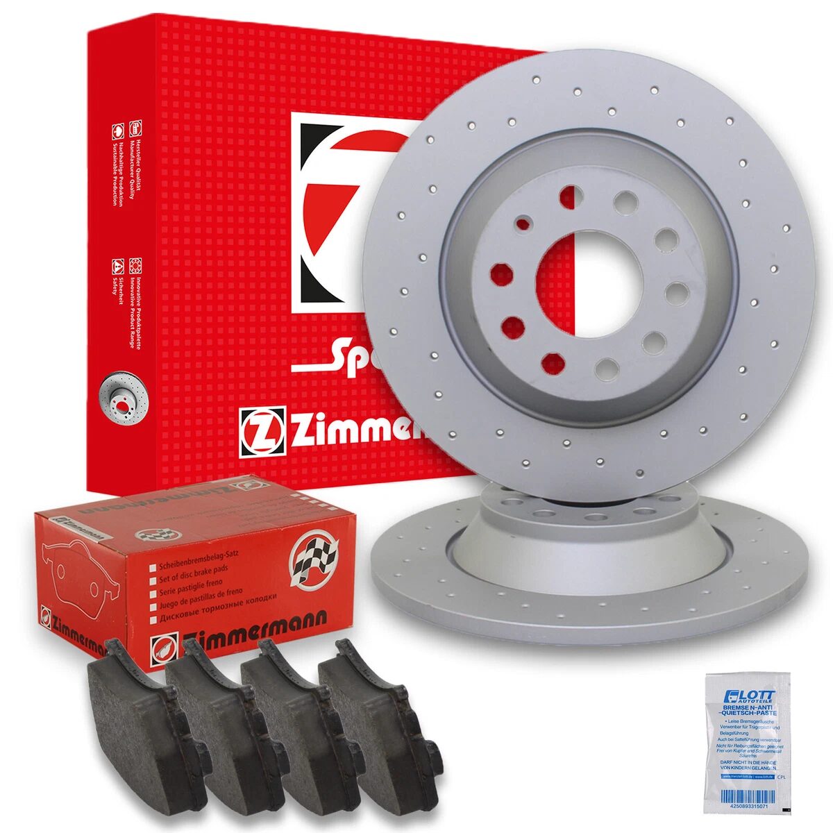 Гальмівні диски та колодки Zimmermann для SUBARU LEGACY IV (BL) 2003-2015